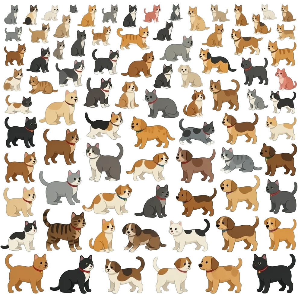 100000 little cat 1000000 little dog hook up emoji