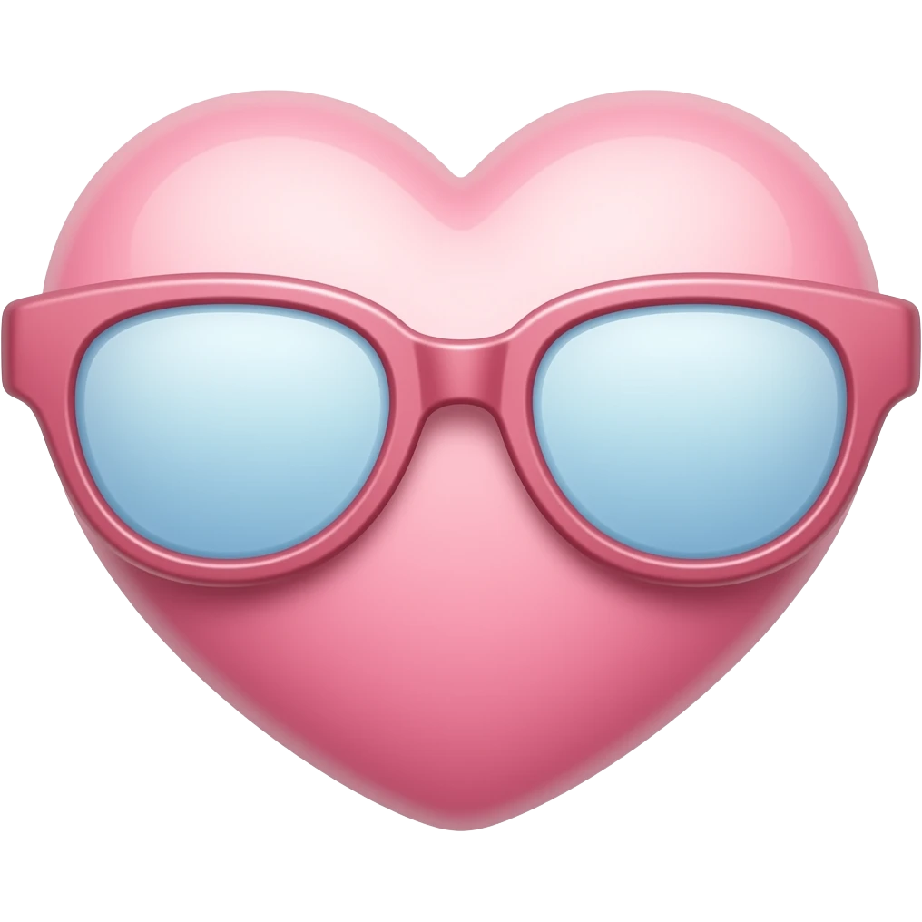 heart shape glasses emoji