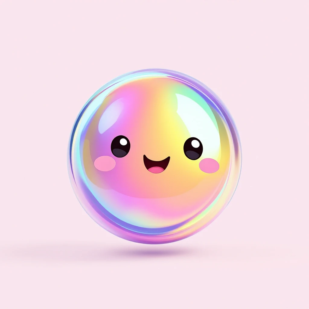 cute and shiny object with a gradient effect emoji