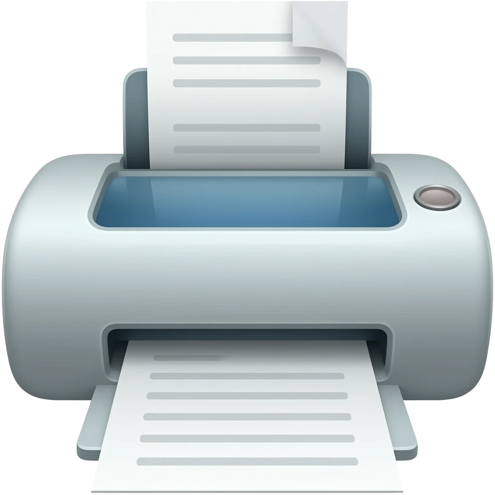 paper scan machine emoji