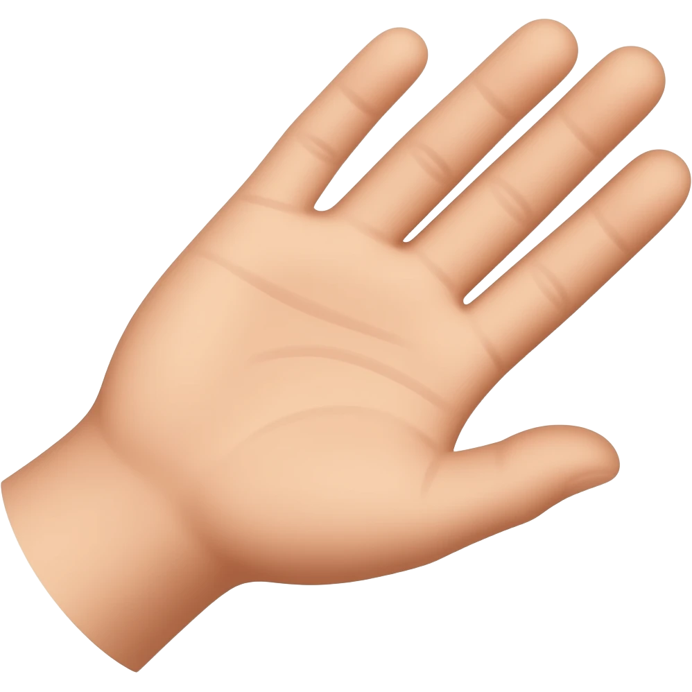 hand on chest emoji