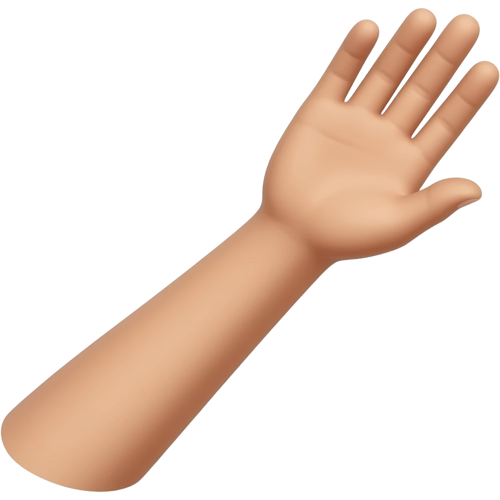 emoji ganzer arm geste offene hand, kein körper emoji