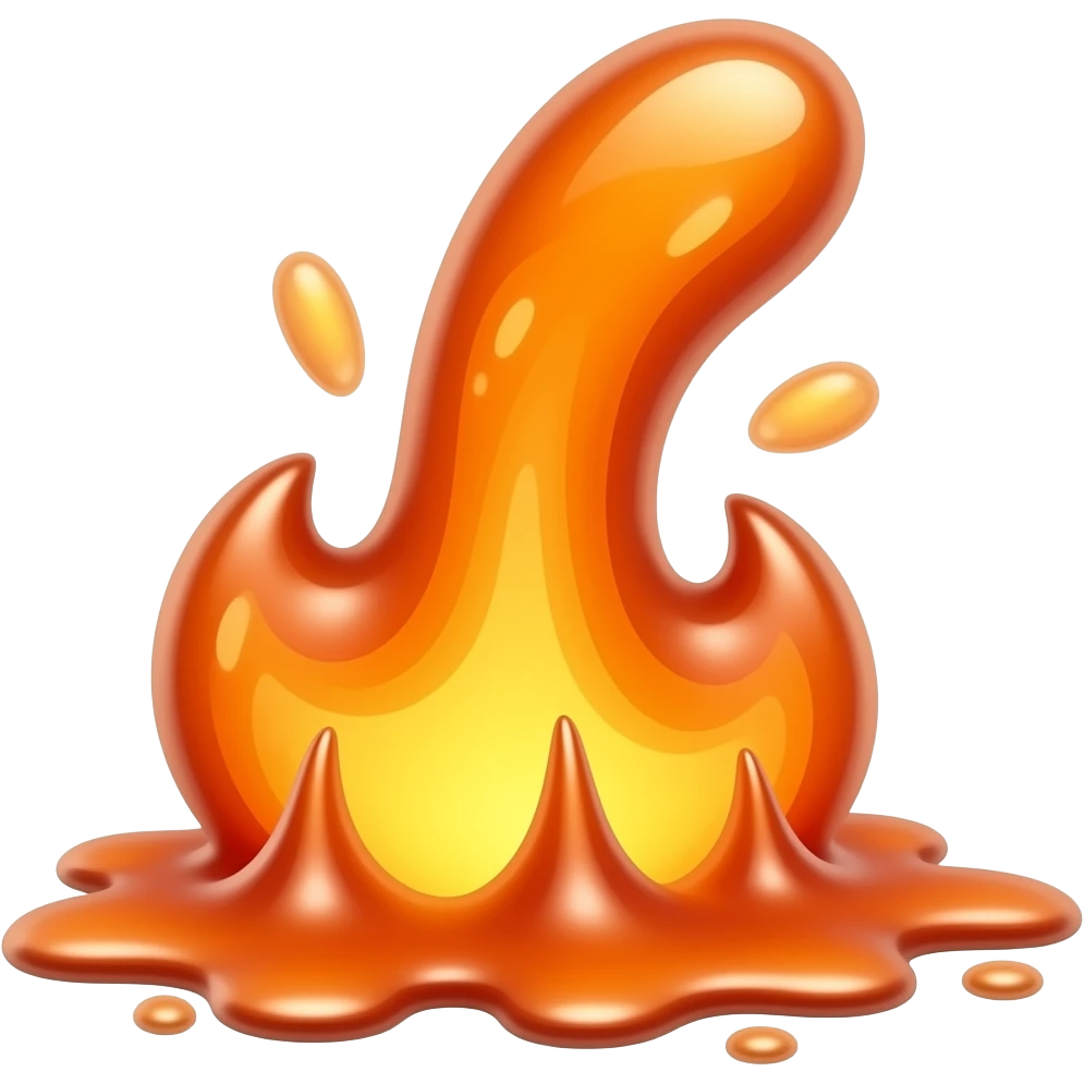 Melting metal emoji
