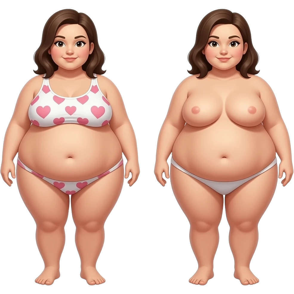 Fat women showing penis bent over naked no clothes emoji