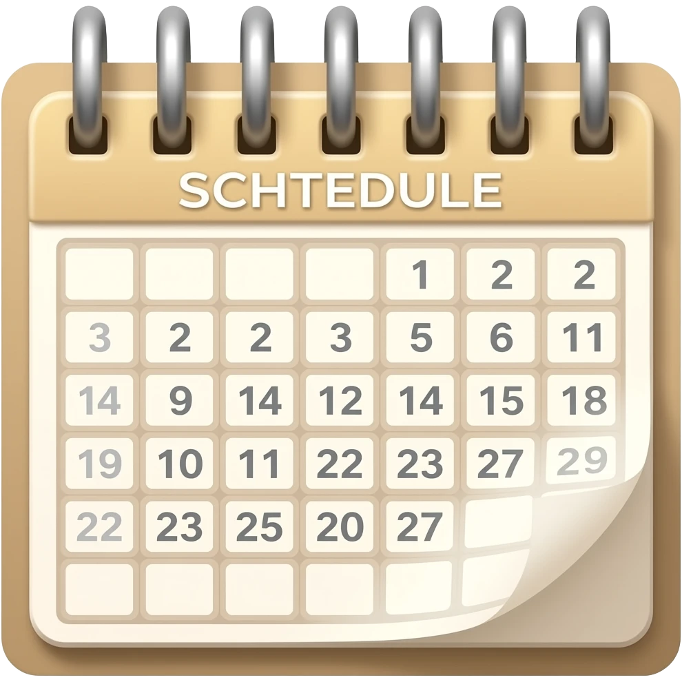 schedule beige emoji