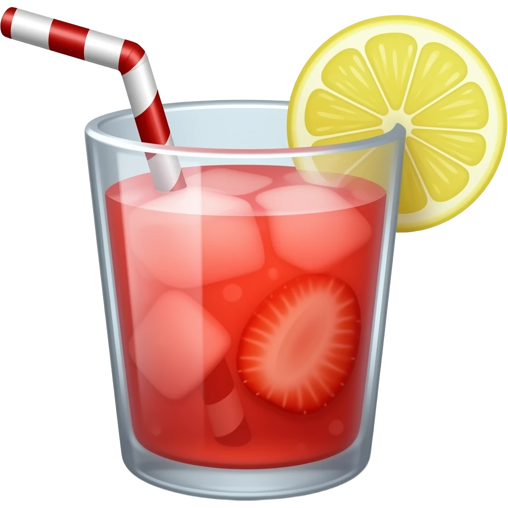 Make a strawberry lemonade emoji emoji