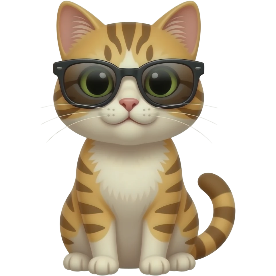 Cat wearing sunglasses emoji