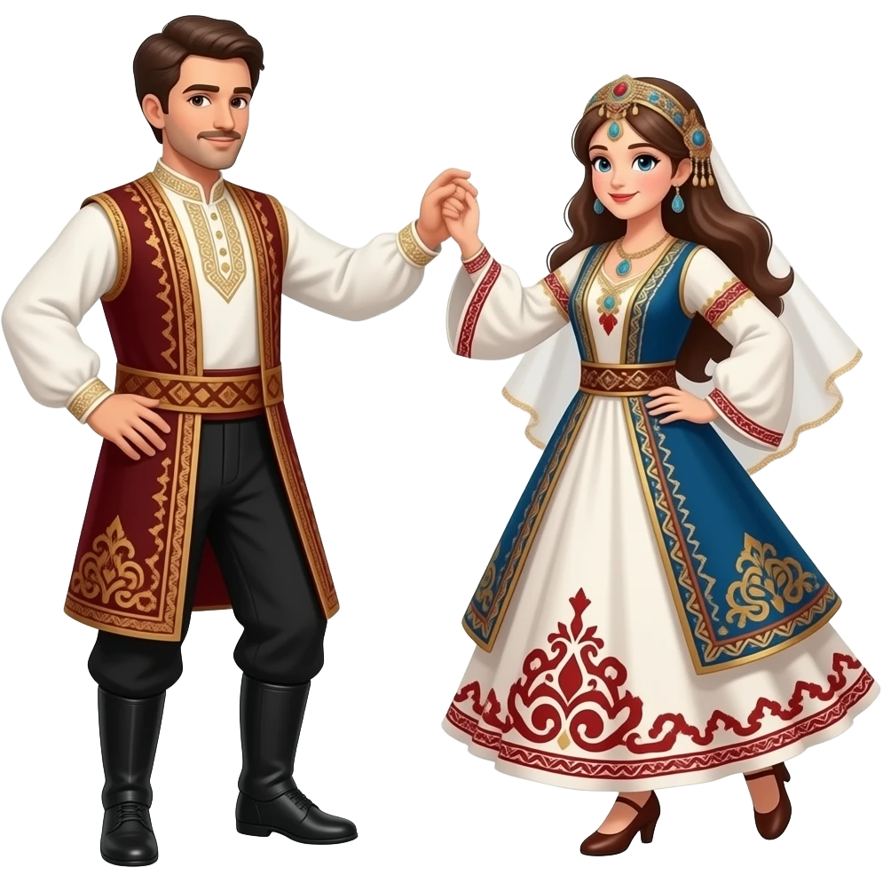 "a dance of Turkish origin" Man women emoji