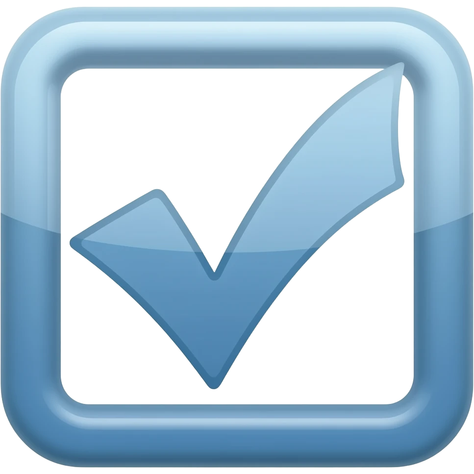 Make me a blue tick emoji emoji