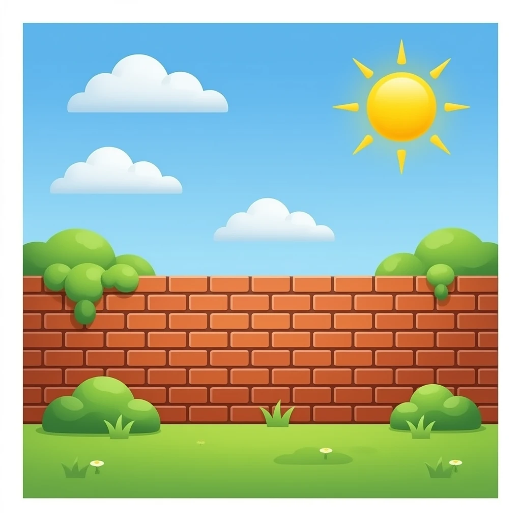 bức tường gạch emoji