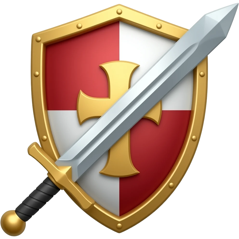Shield and sword emoji