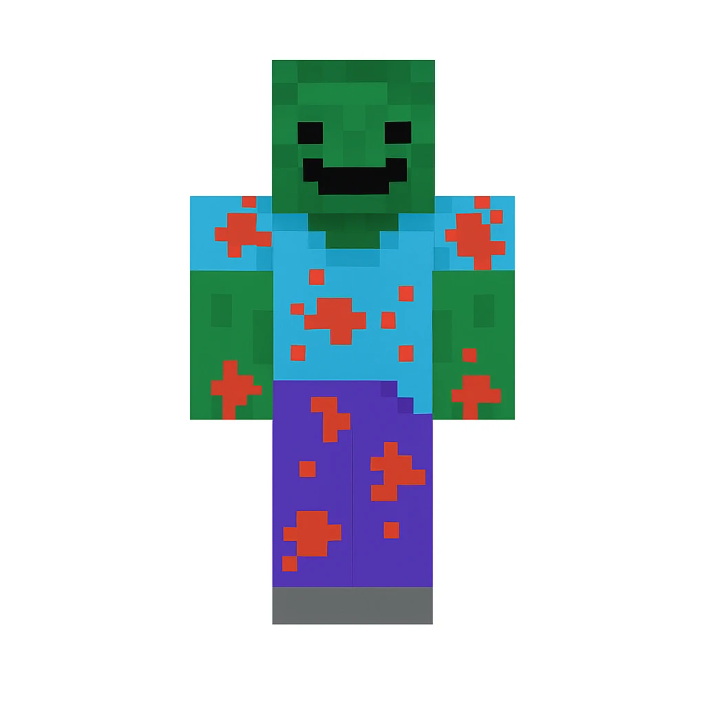 Edit the character in the reference image to have a happy expression while keeping the original style, outfit, and colors exactly as in the reference image. emoji