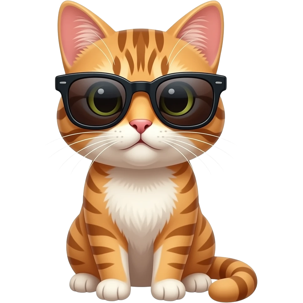 Cat wearing sunglasses emoji