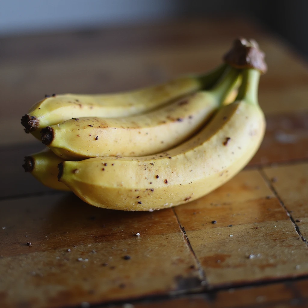 Banane sur une table  emoji