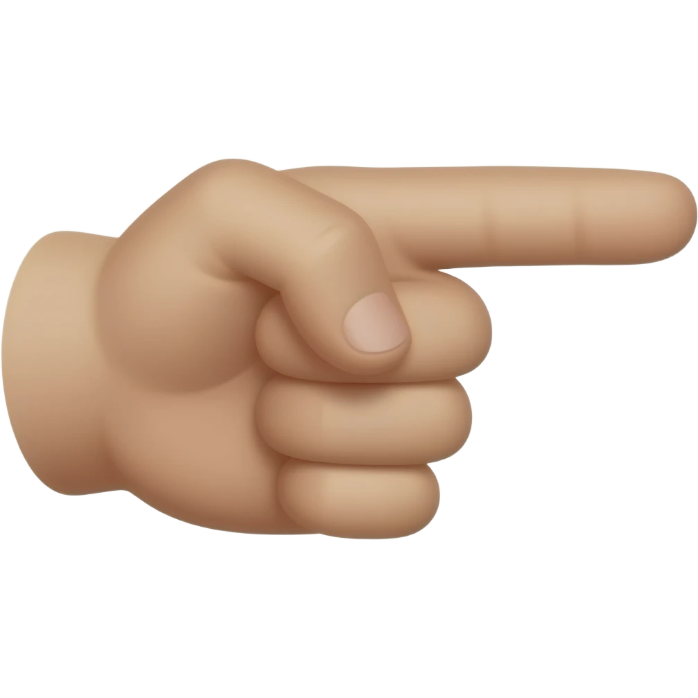 finger pointing right emoji