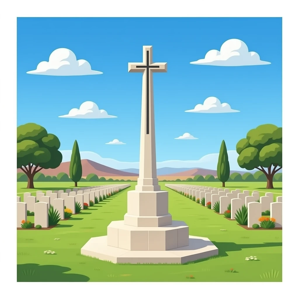 In Namibia, Heroes' Acre, a 3-kilometre war memorial. emoji