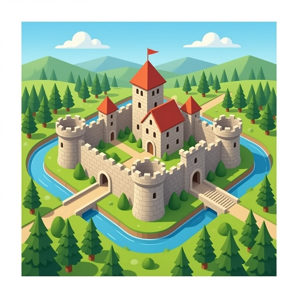 Fort Defense top view emoji