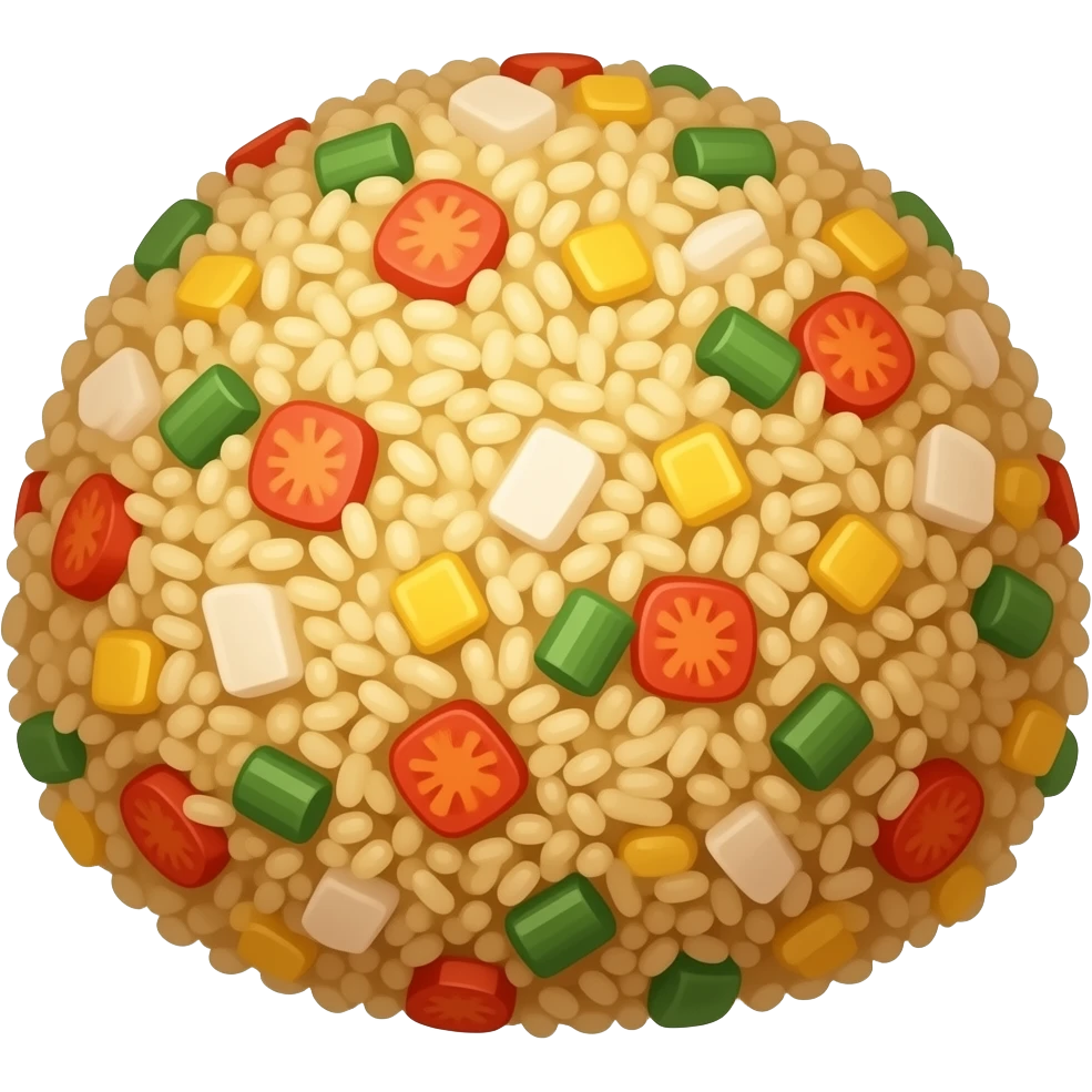 realistic -- fried rice emoji