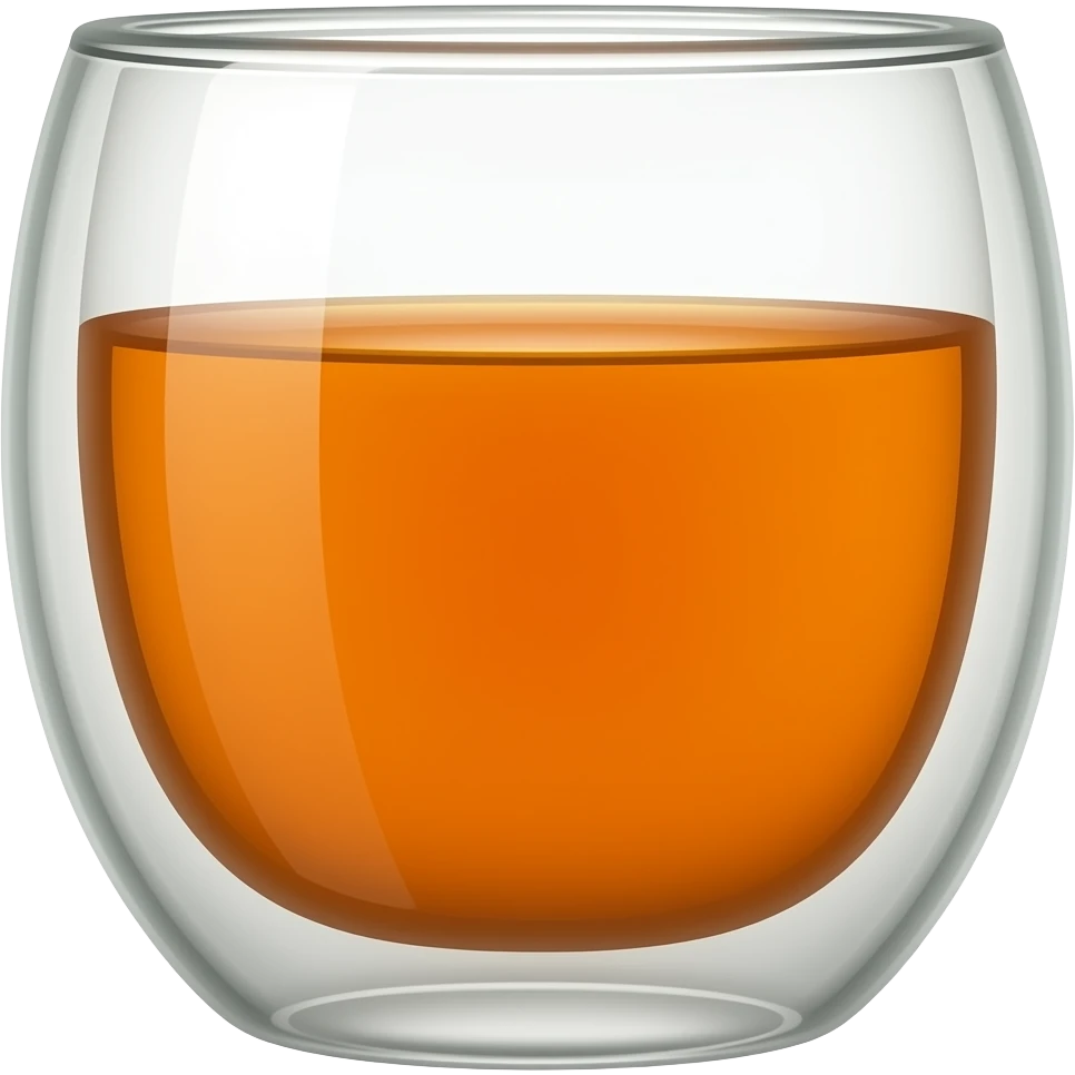 İnce belli çay bardağı içinde çay emoji