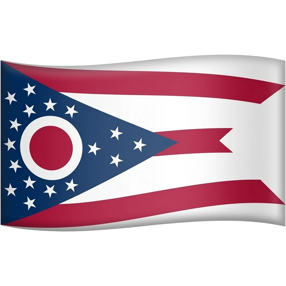 ohio flag emoji but with swallowtail design emoji
