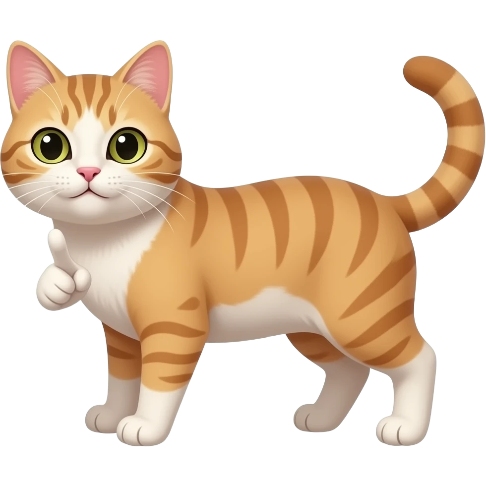 a cat pointing at you emoji