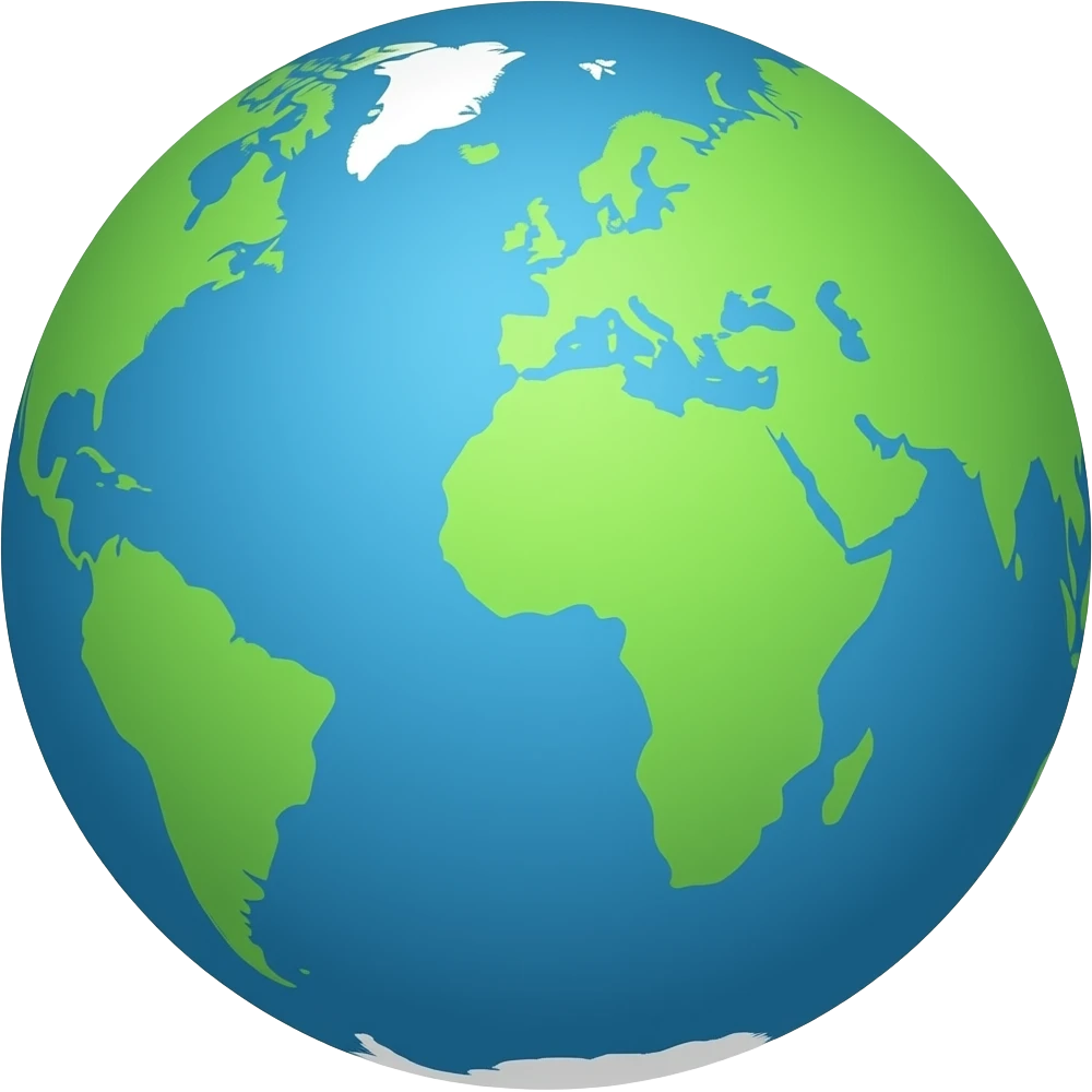 Earth smashed flat emoji