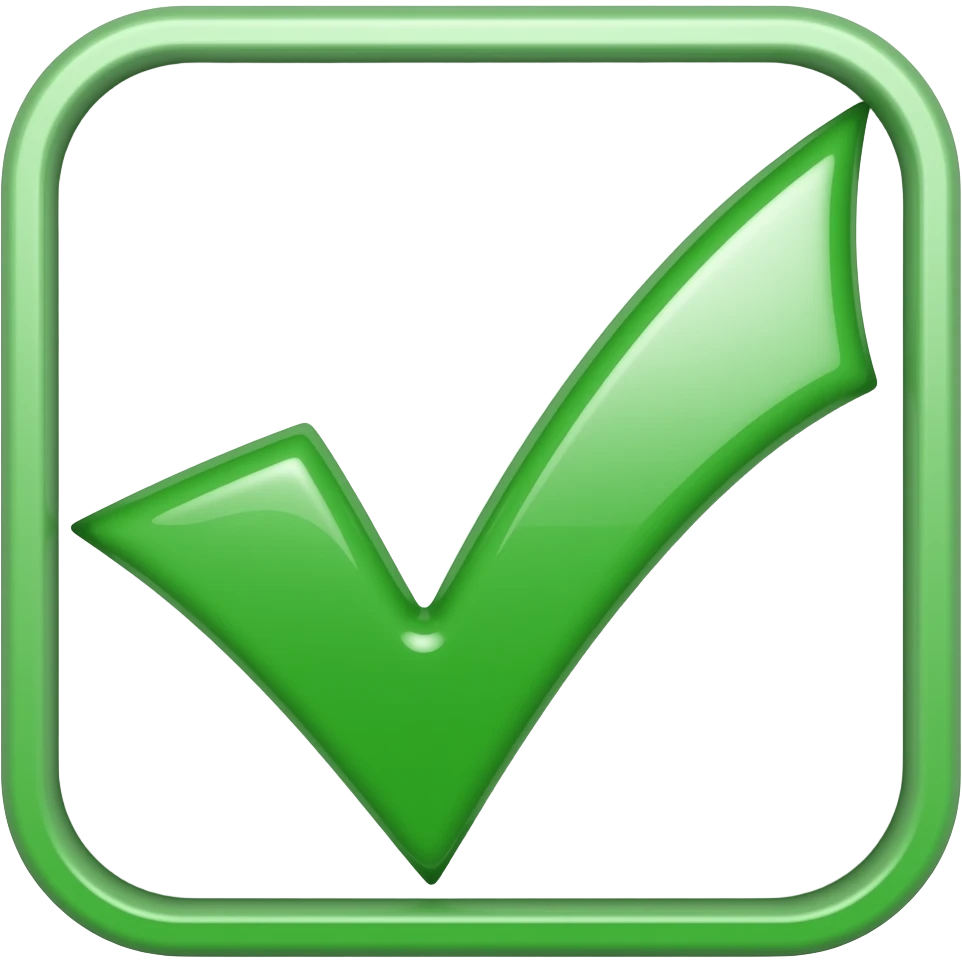 Verifizierungssymbol emoji