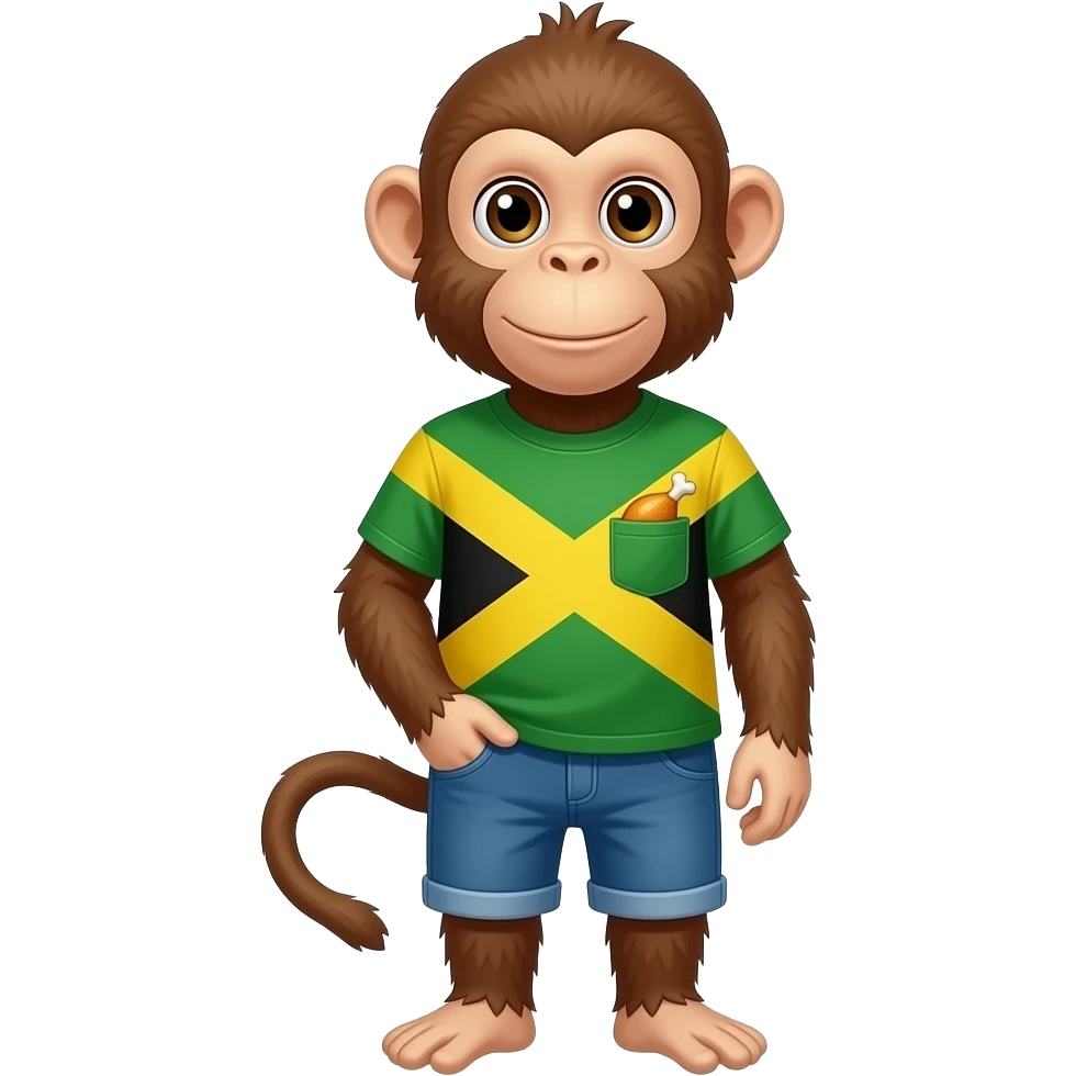 butter chicken in a monkeys pocket and hes jammacan emoji
