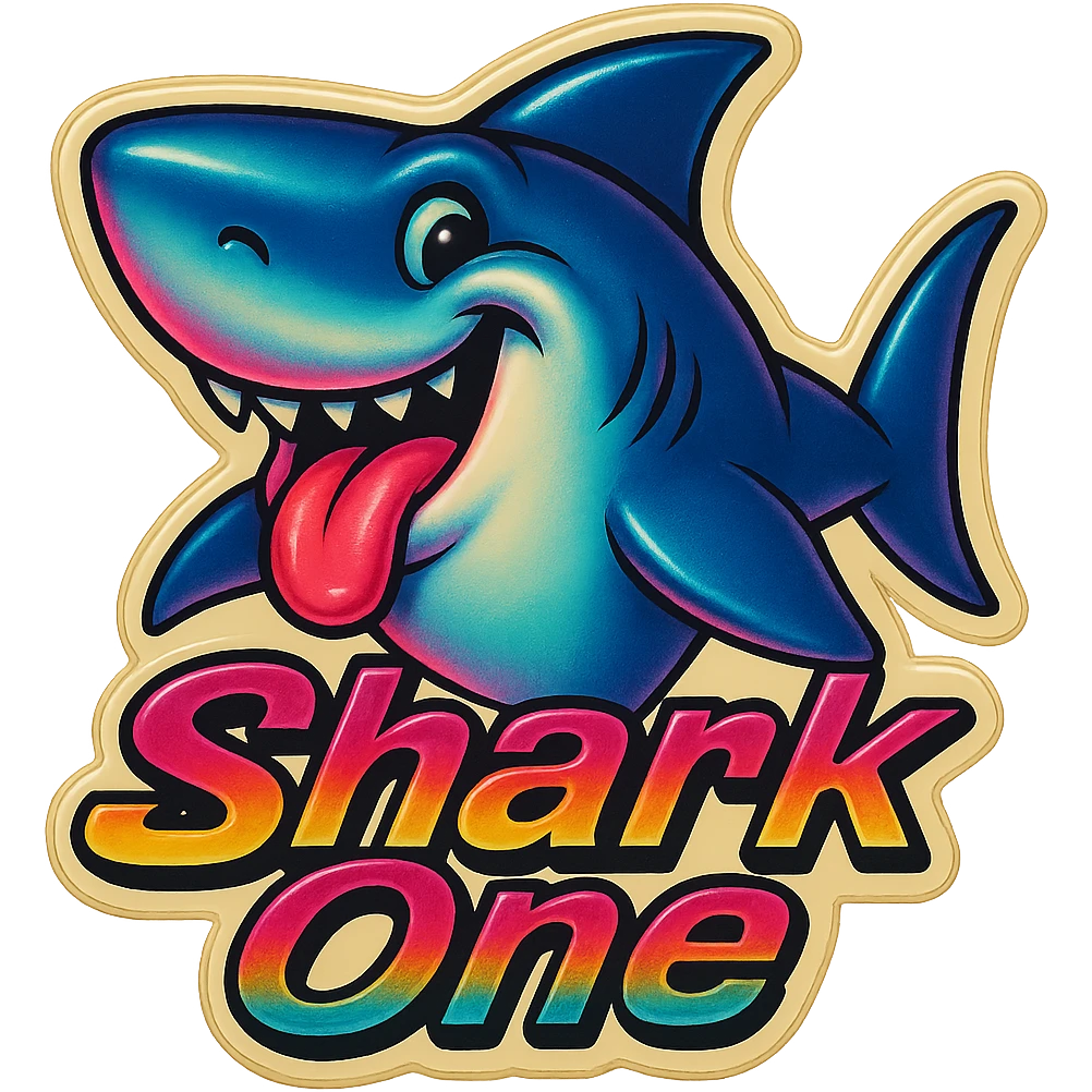 Smiling with tongue sticking out
Add the words Shark One emoji