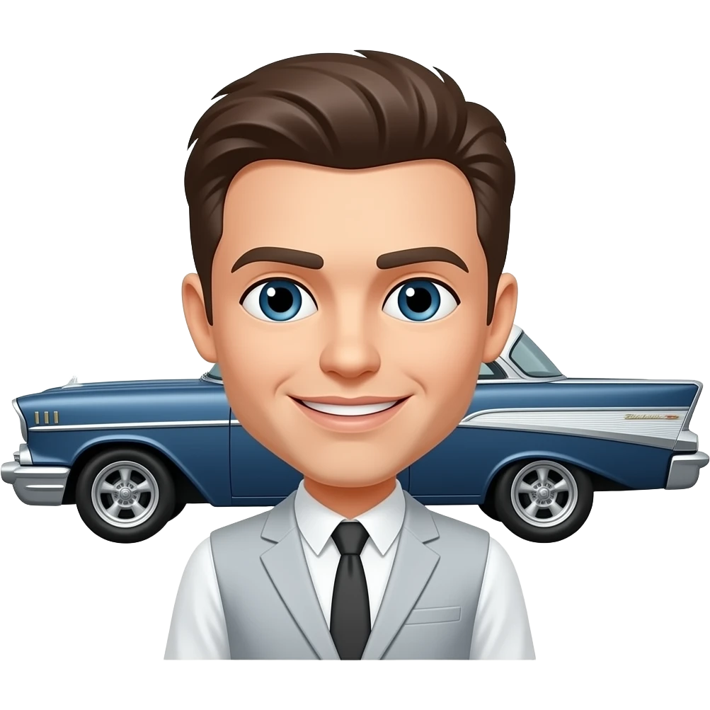 Chevy Belair with my avatar emoji