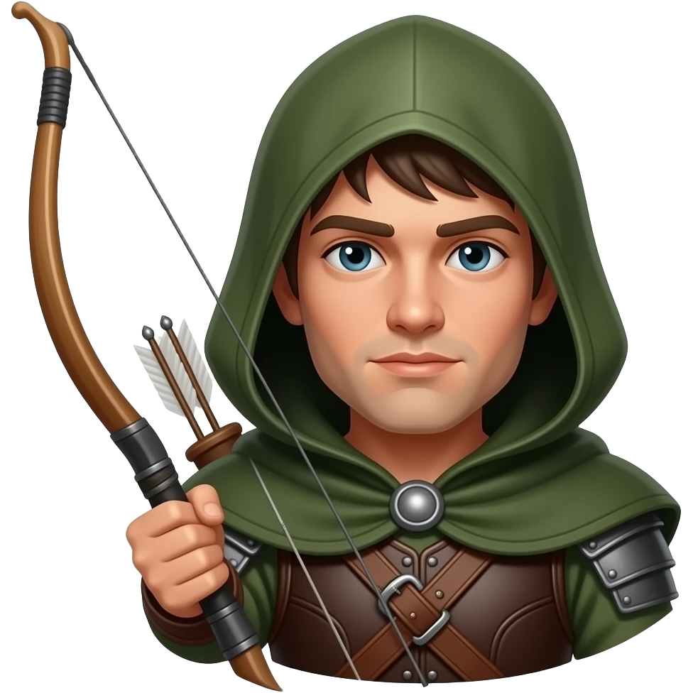 A medieval ranger emoji