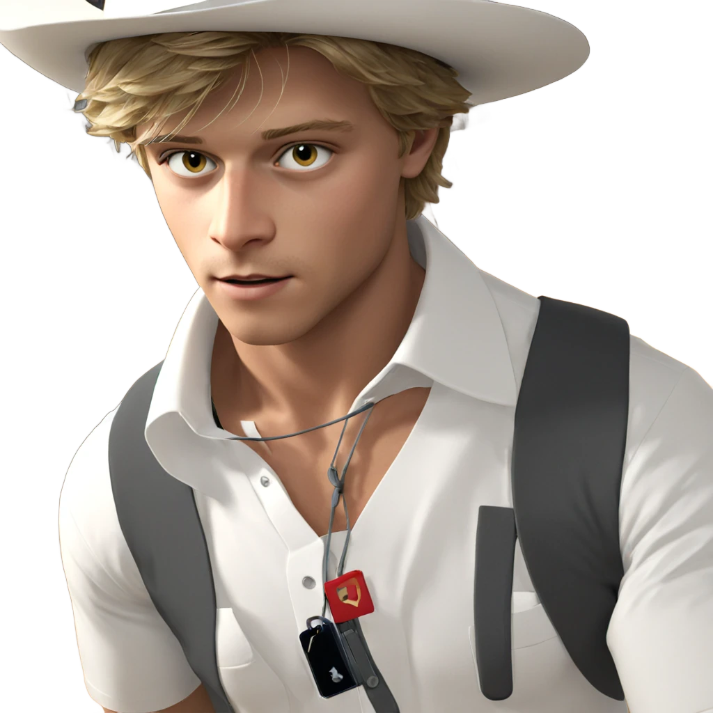 blonde boy in white shirt emoji