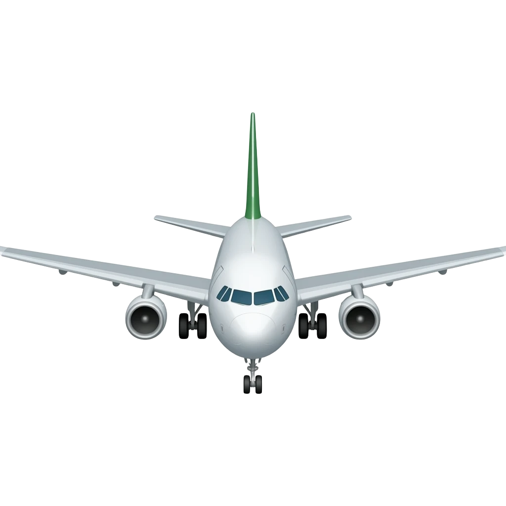 airplane descending on runway emoji