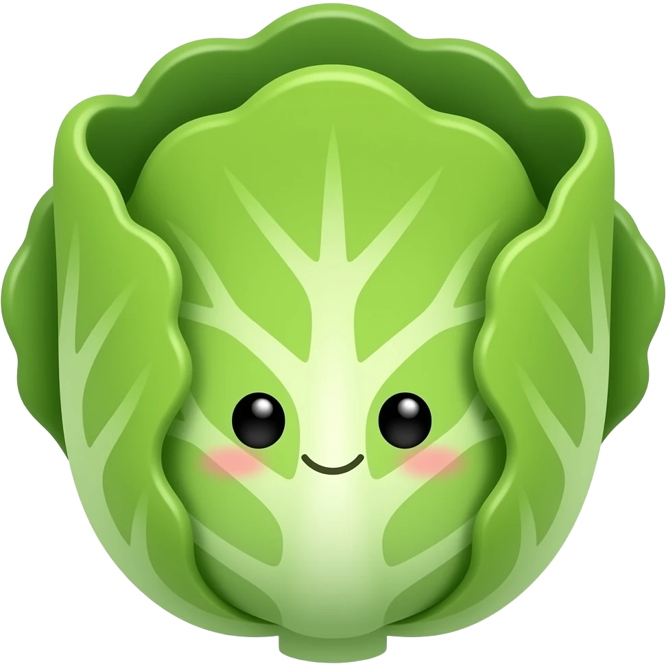 Kawaii lechuga emoji