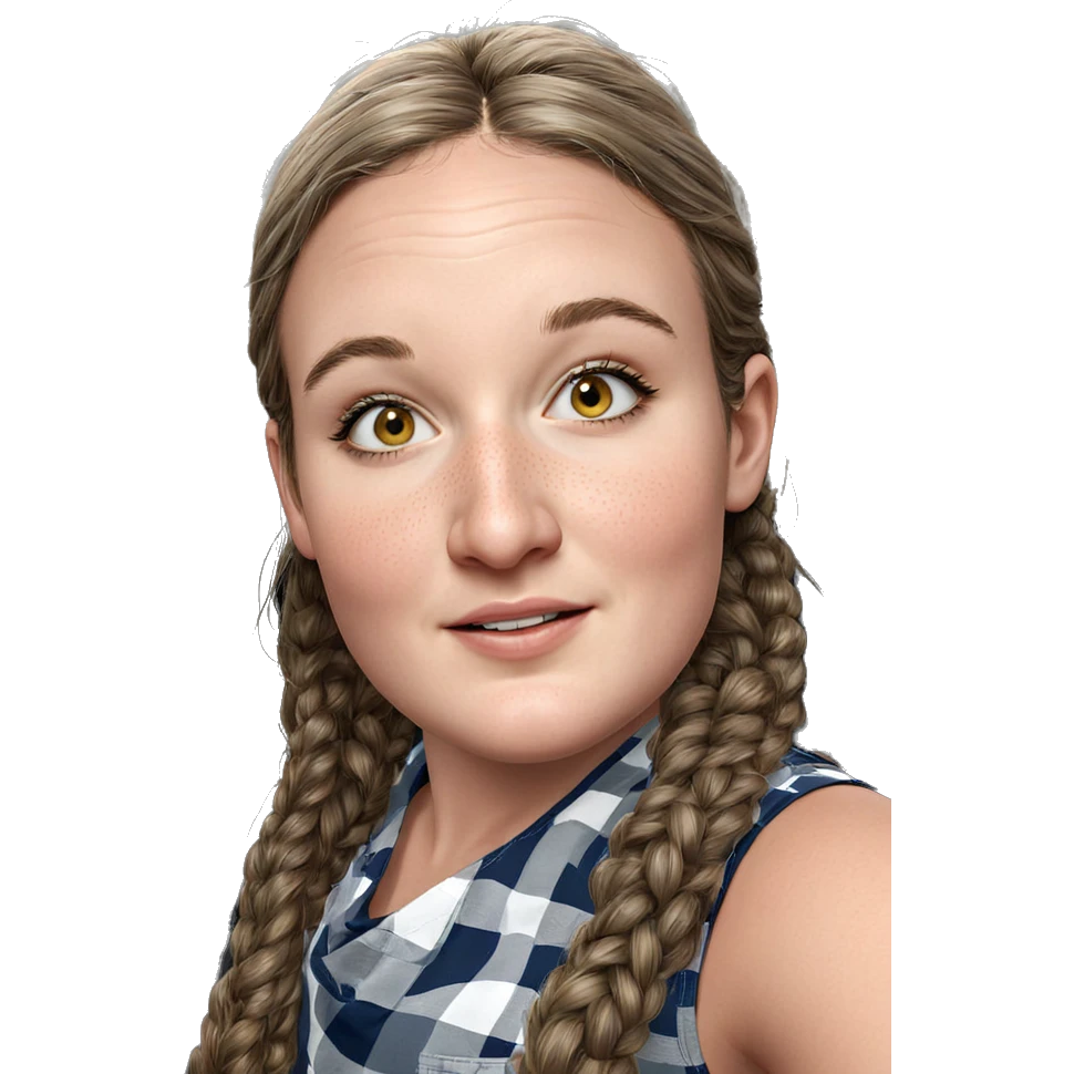 realistic portrait of girl emoji
