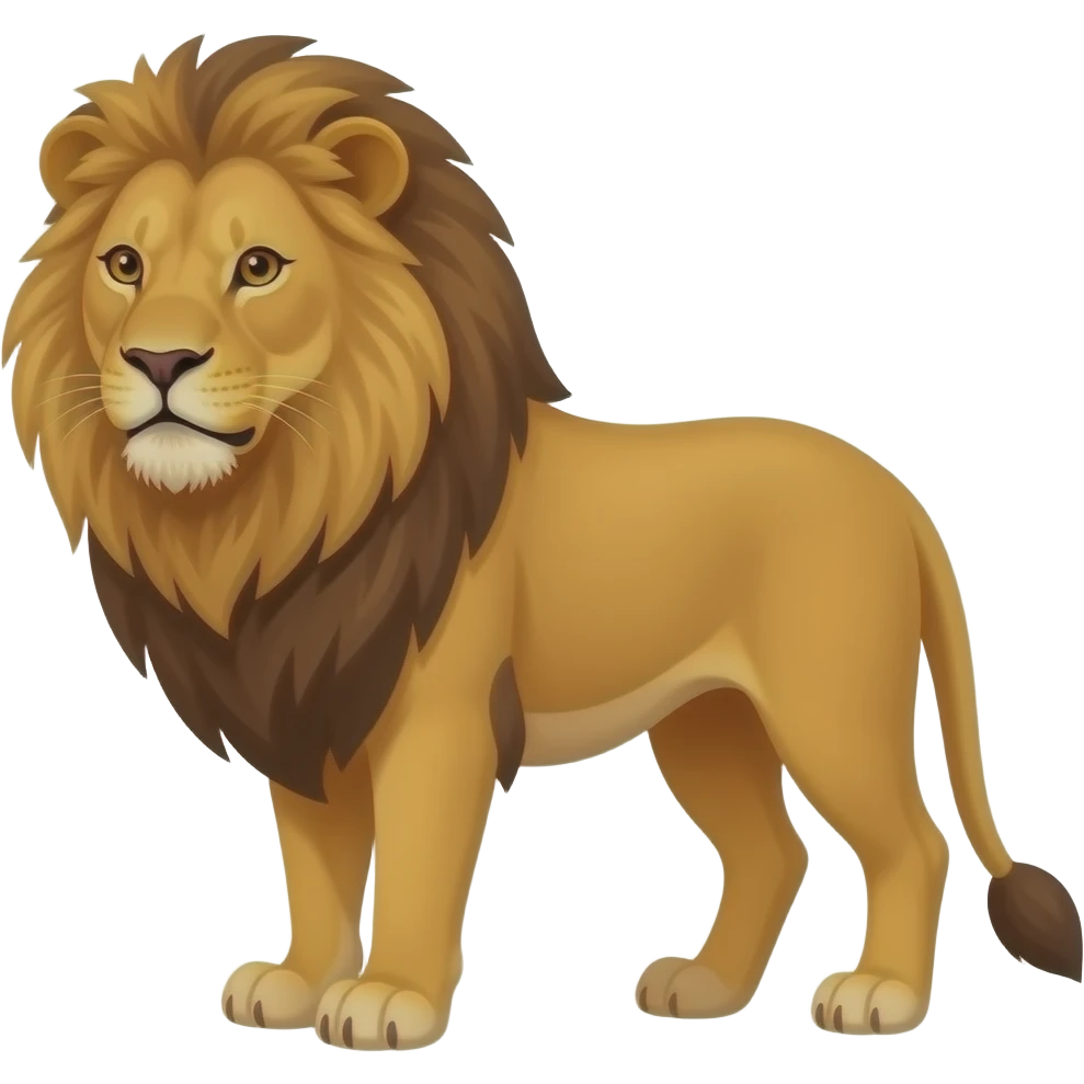 Lion in care emoji
