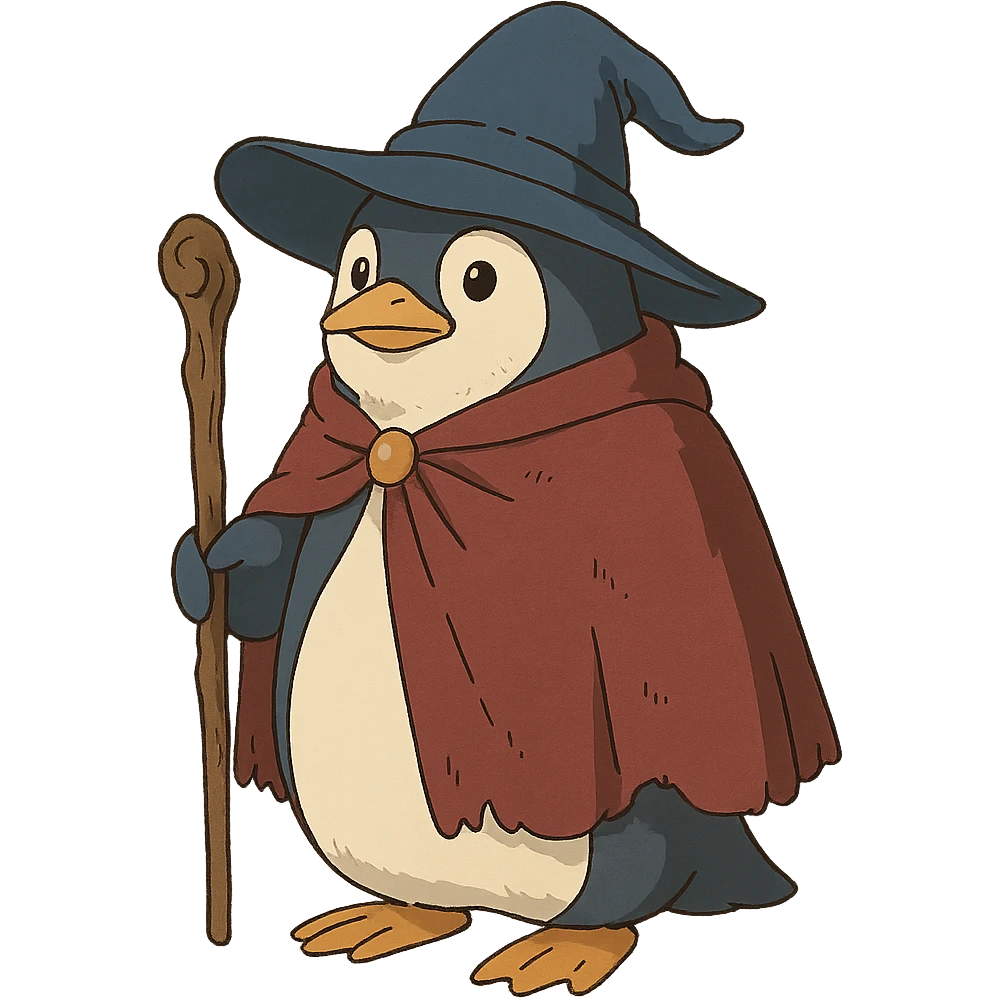 penguin wizard emoji