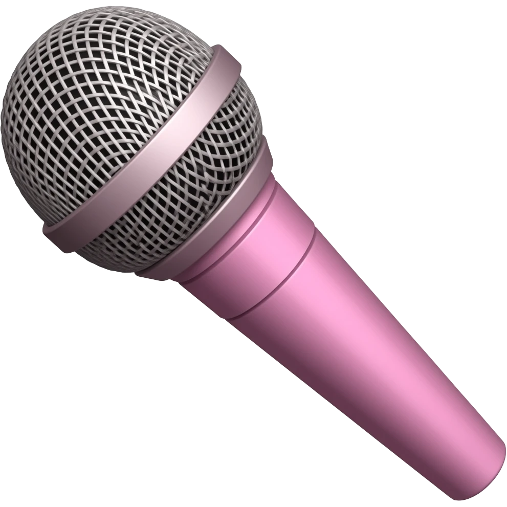pink microphone emoji