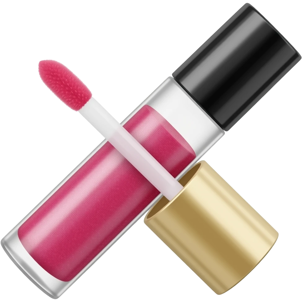 Pink Lipgloss and glitter emoji