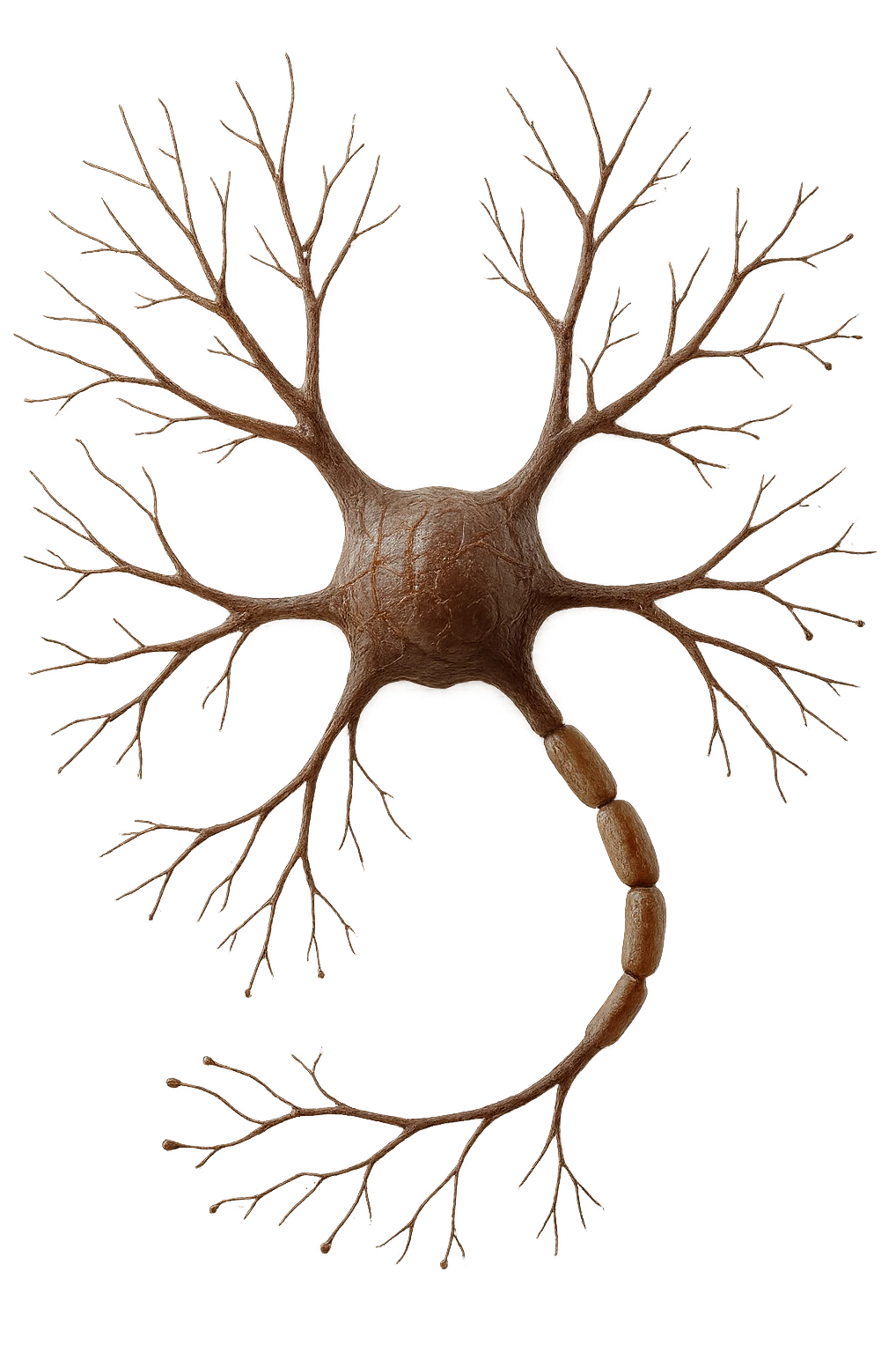 neurone umano anatomico realistico, iperrealistico 4k emoji