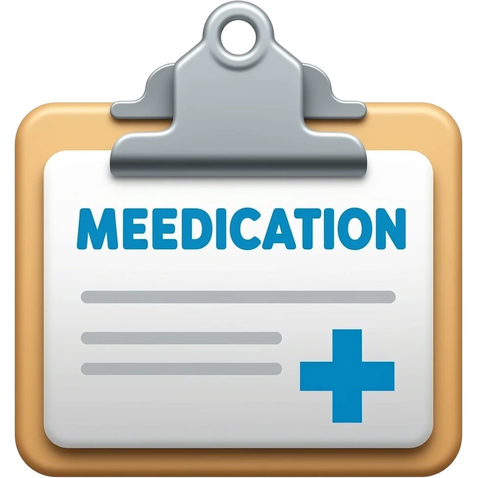 clipboard medication emoji