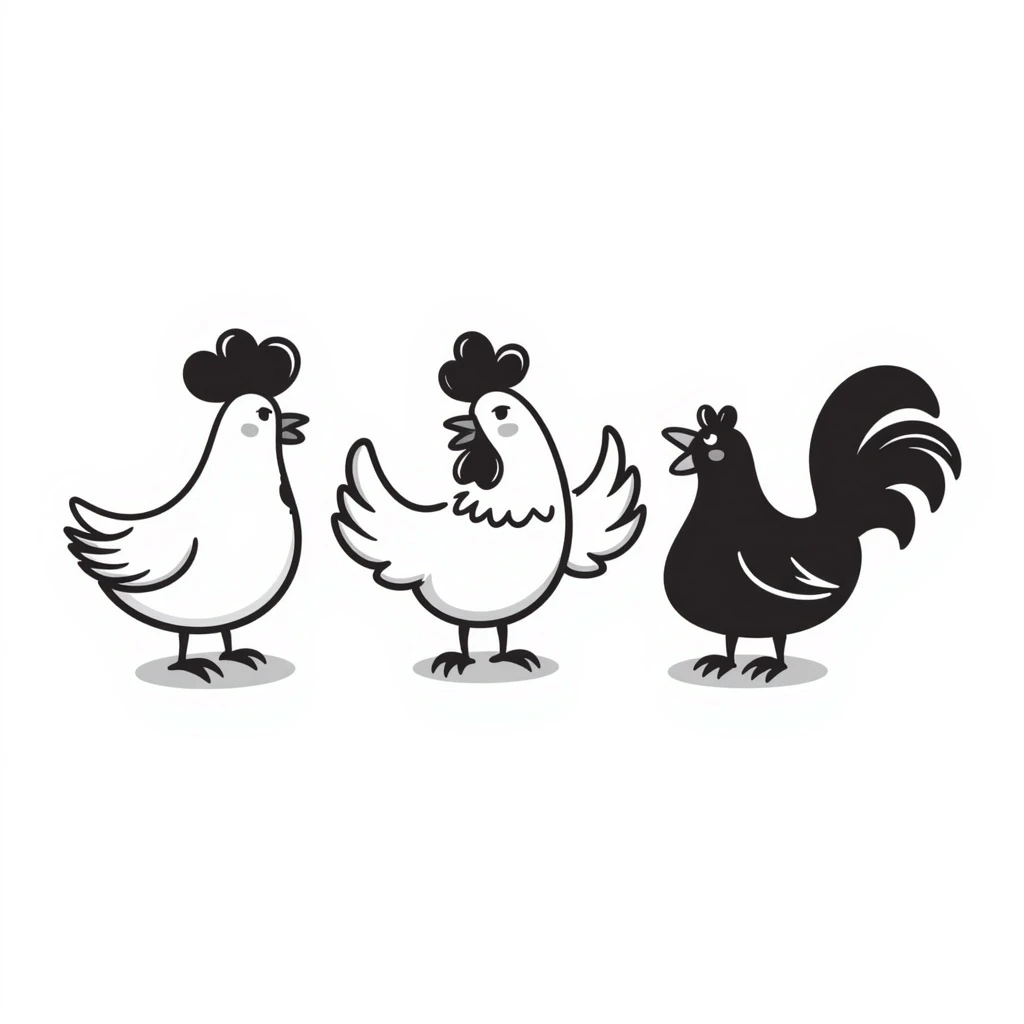 Chickens emoji