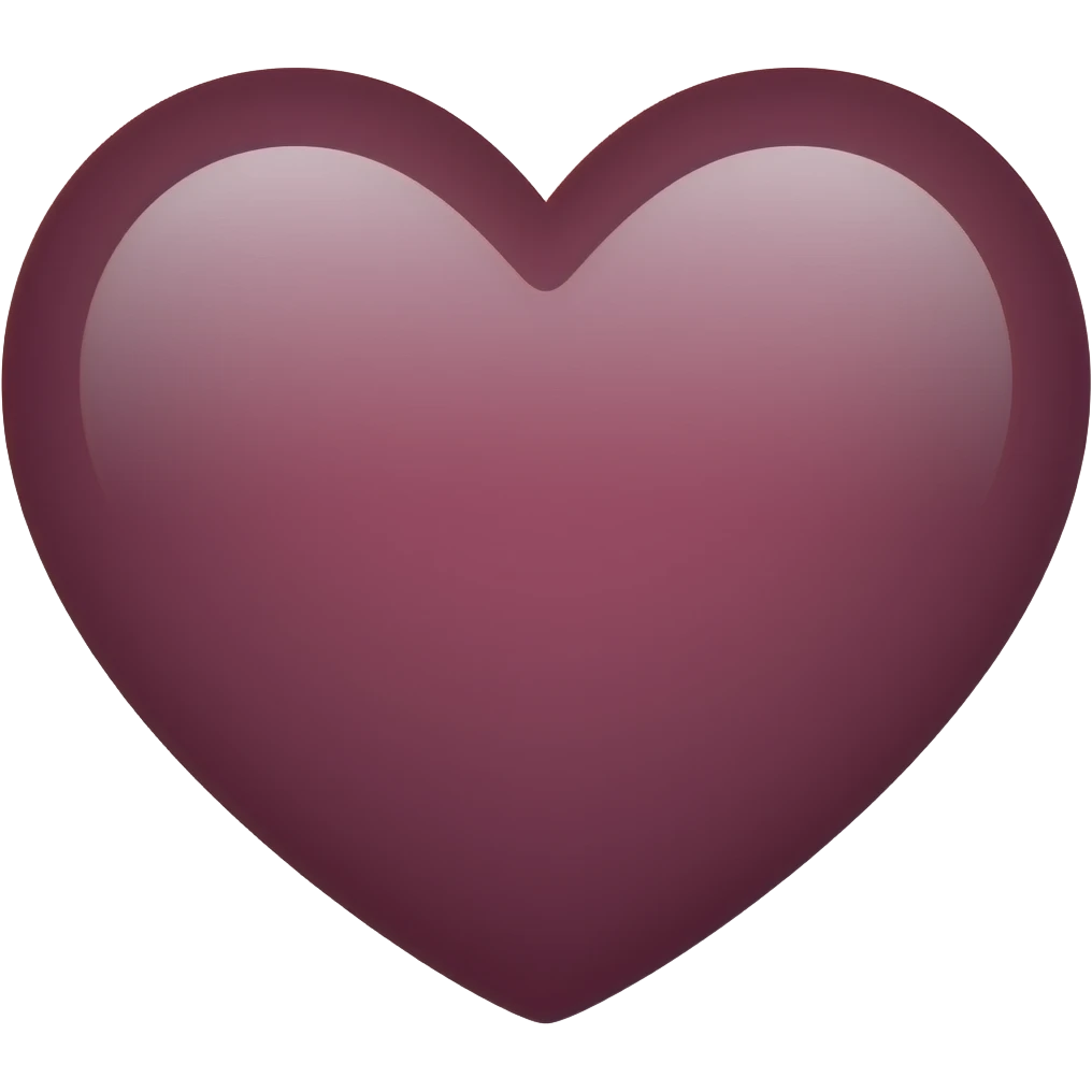Maroon heart emoji