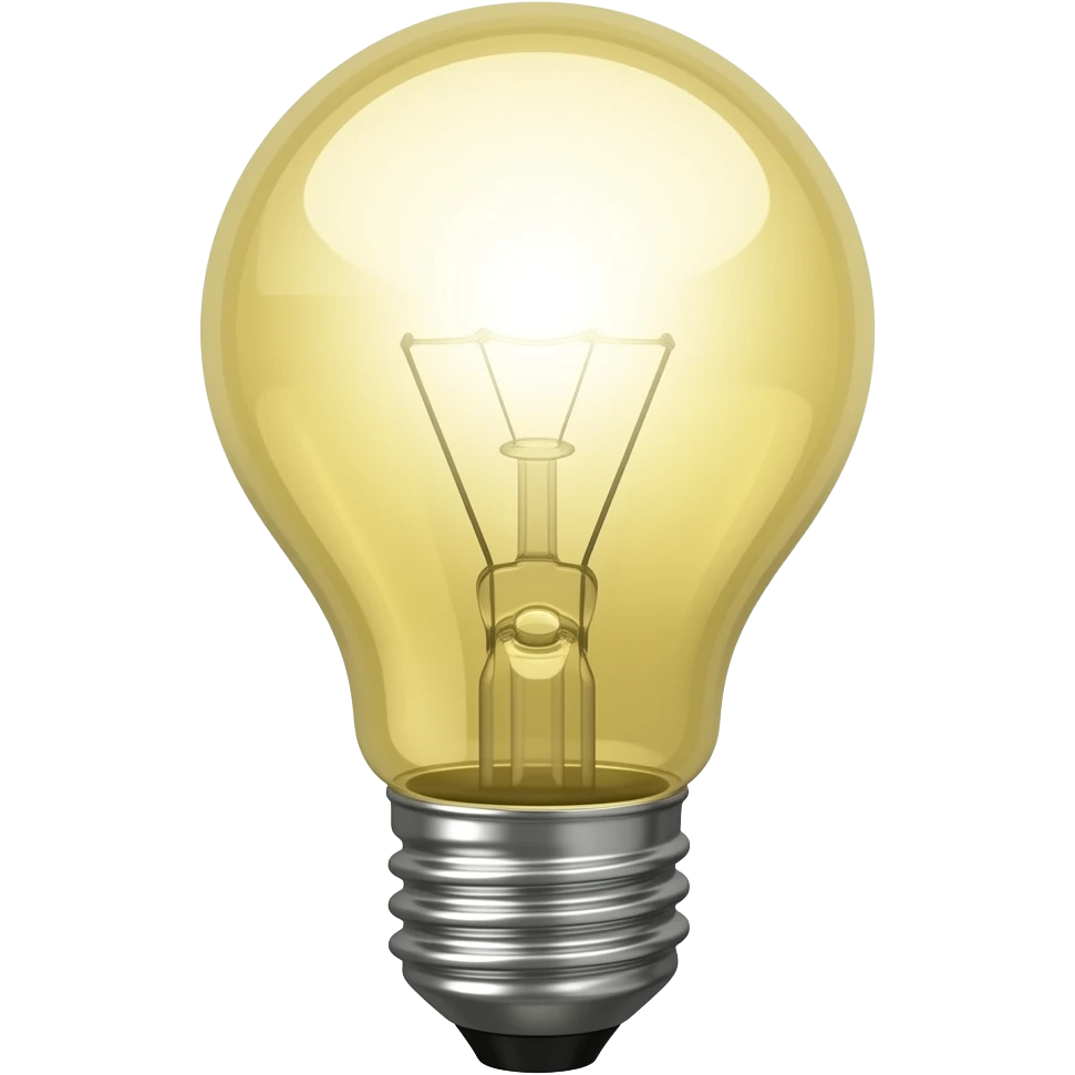 big glowing Light Bulb emoji