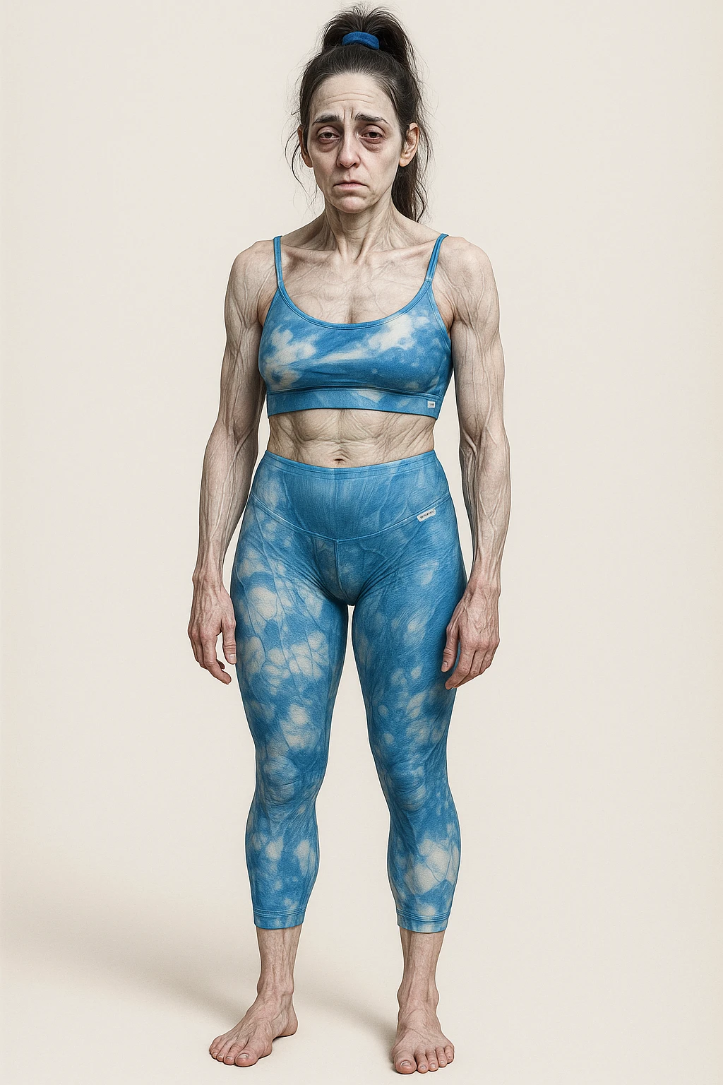 donna con insonnia frequenti in 3D realistica, donna stanca immagine anatomica emoji