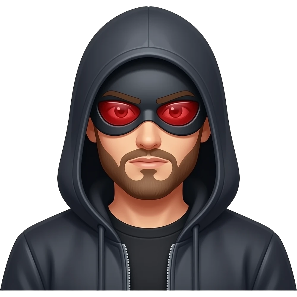 internet robber with red elements emoji