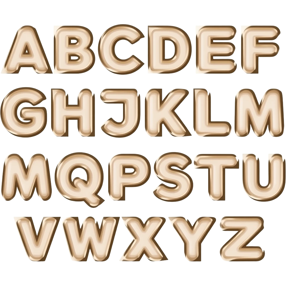 A to Z font emoji emoji