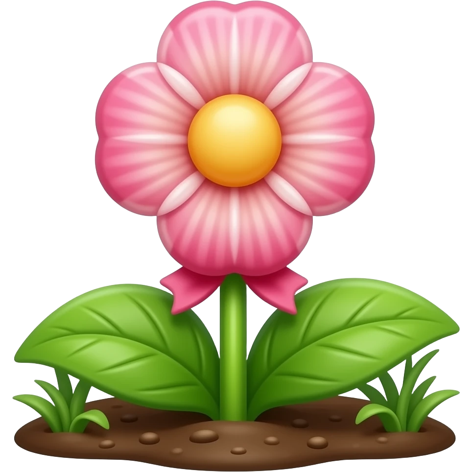 Make a candy blossom from grow a garden emoji