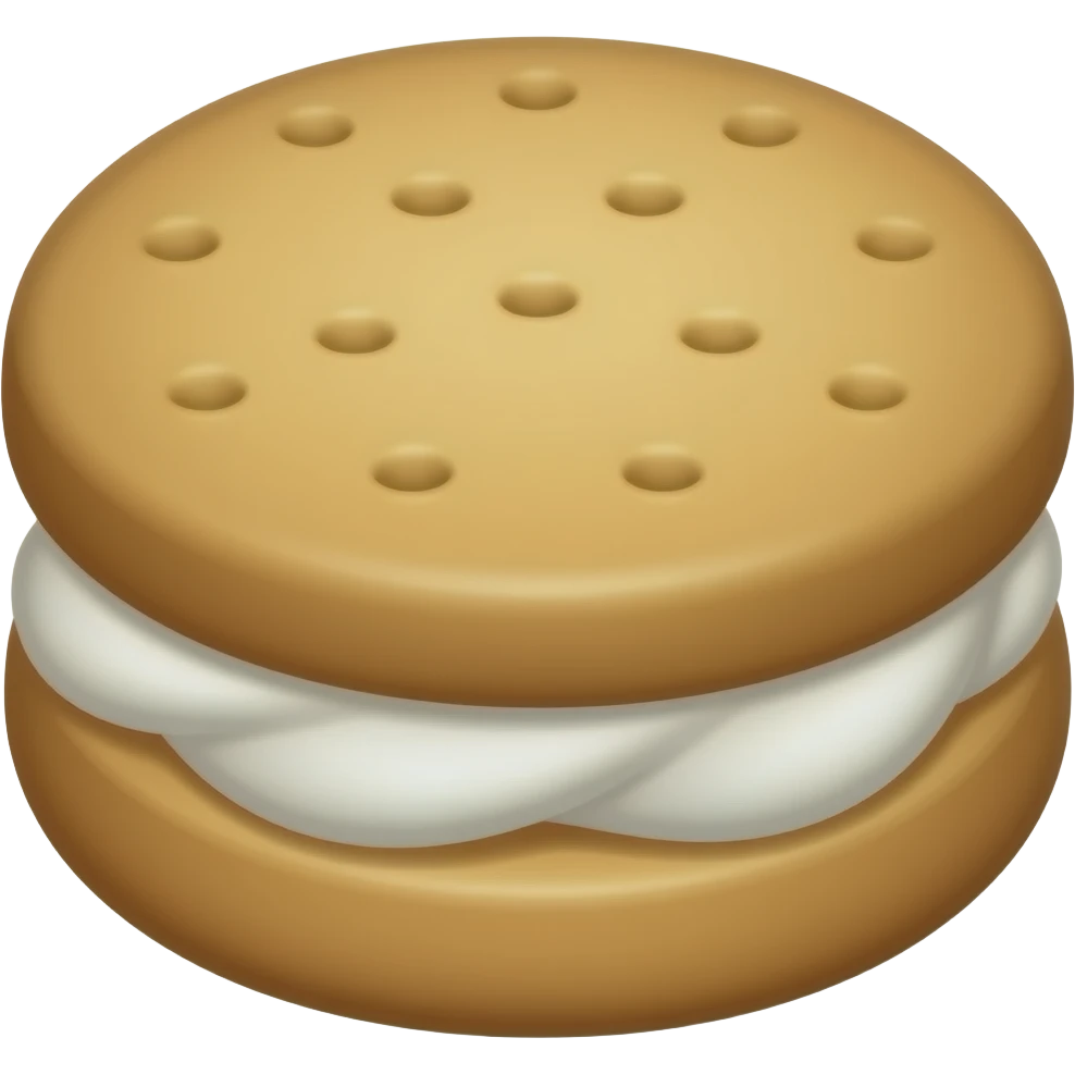 vanilla mash cream cookie sandwich emoji