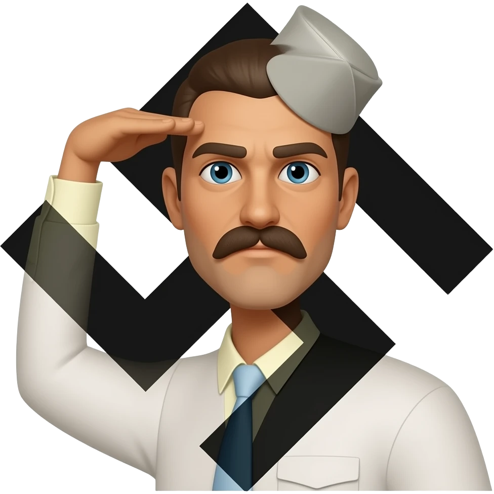 create sieg heil salute swaztika emoji